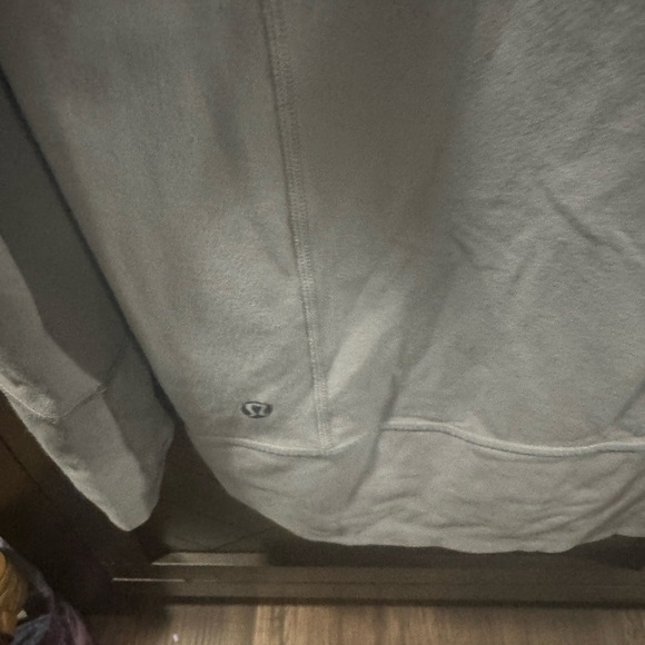 Vintage Lululemon gray stretch long zip up mock neck size 10 - Picture 3 of 3